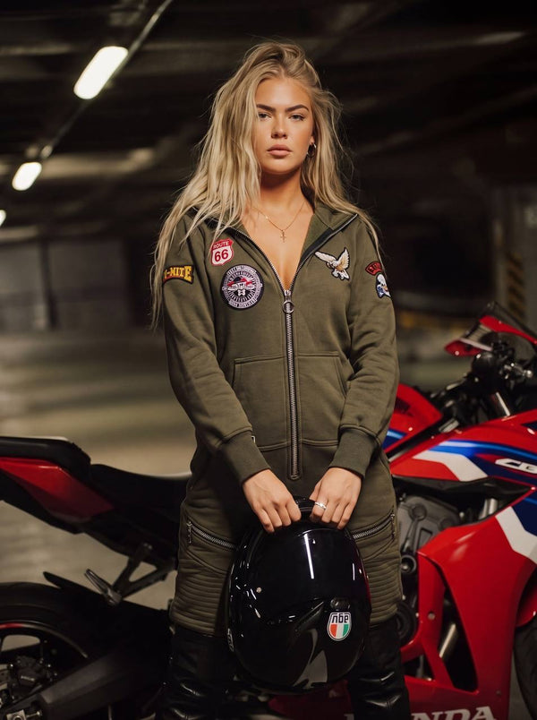 Теплий комбінезон Harley хакі