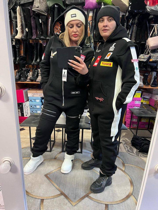 Warm Jumpsuit Race black