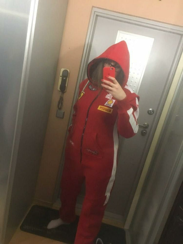 Warm Jumpsuit Race red