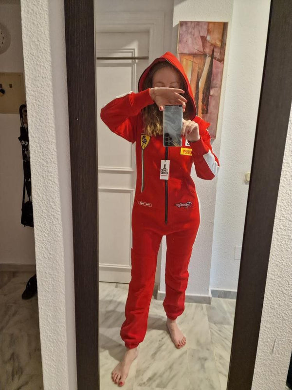 Warm Jumpsuit Race red