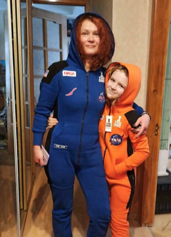Warm Jumpsuit Space X orange