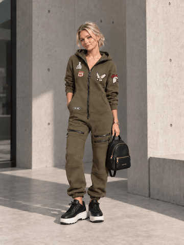 Warm jumpsuit THE ONE Harley khaki