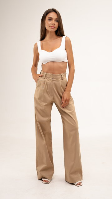 Urban брюки палаццо БЕЖ