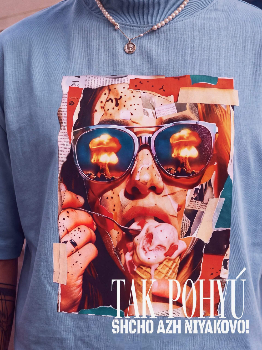 T-shirt CHILL blue