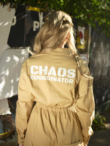 Jumpsuit "Chaos" beige