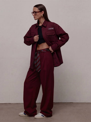Lightweight Suit Urban wine palazzo