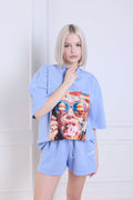 T-shirt CHILL blue