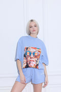 T-shirt CHILL blue