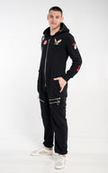 Men's lightweight jumpsuit Harley black without fleece | THE ONE