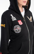 Women's lightweight jumpsuit Harley black without fleece | THE ONE
