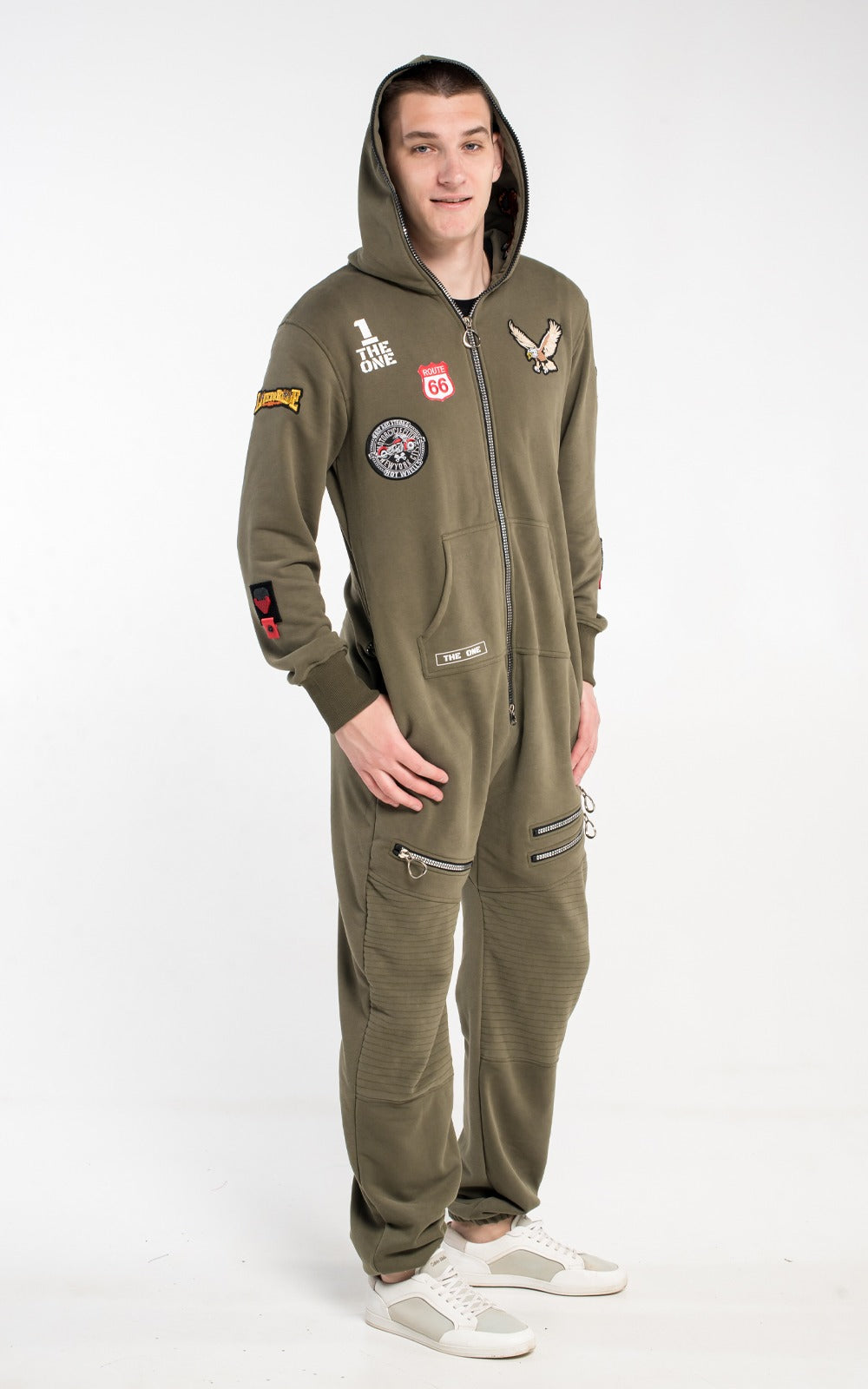 Men's lightweight jumpsuit Harley khaki without fleece | THE ONE