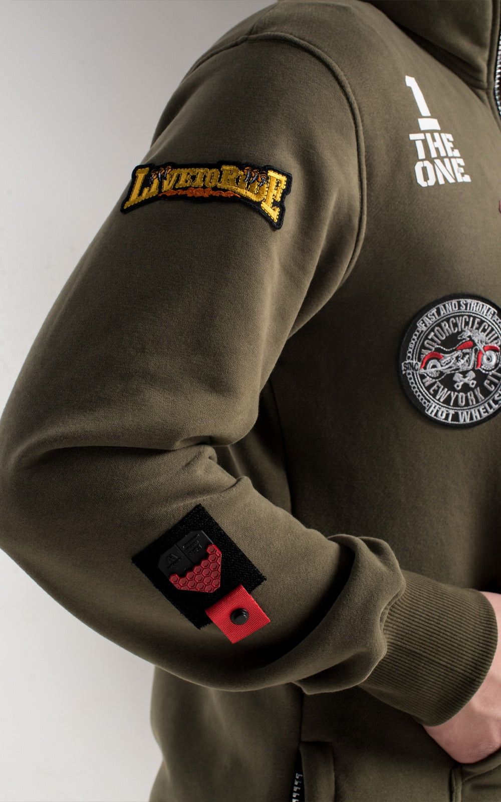 Men's lightweight jumpsuit Harley khaki without fleece | THE ONE