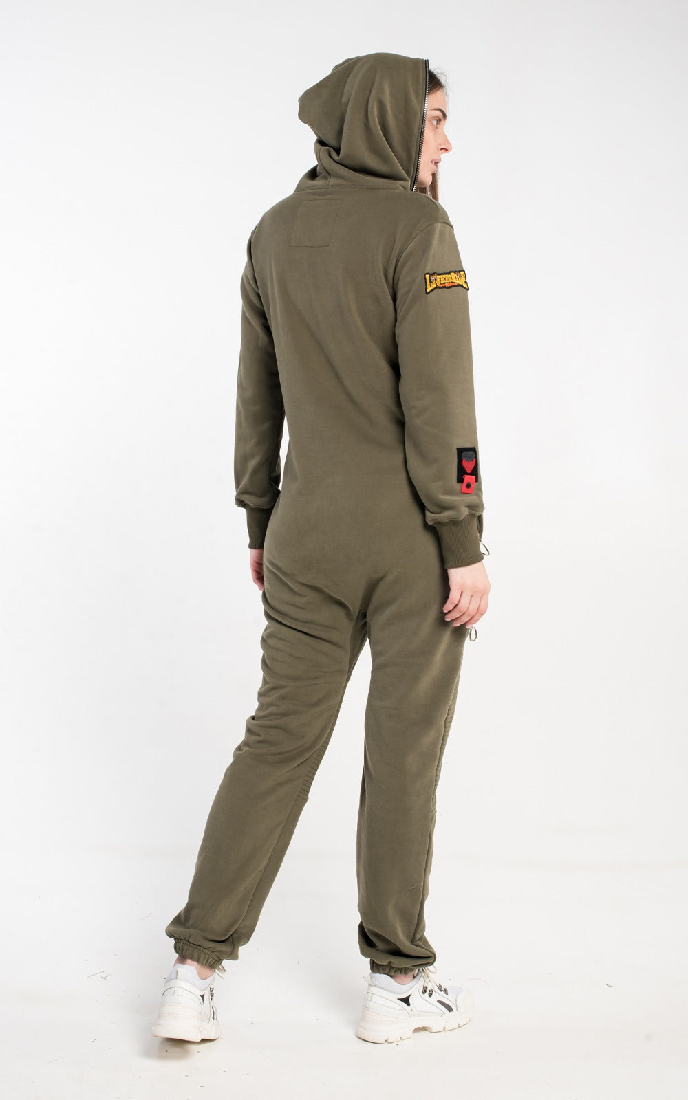 Women's lightweight jumpsuit Harley khaki without fleece | THE ONE