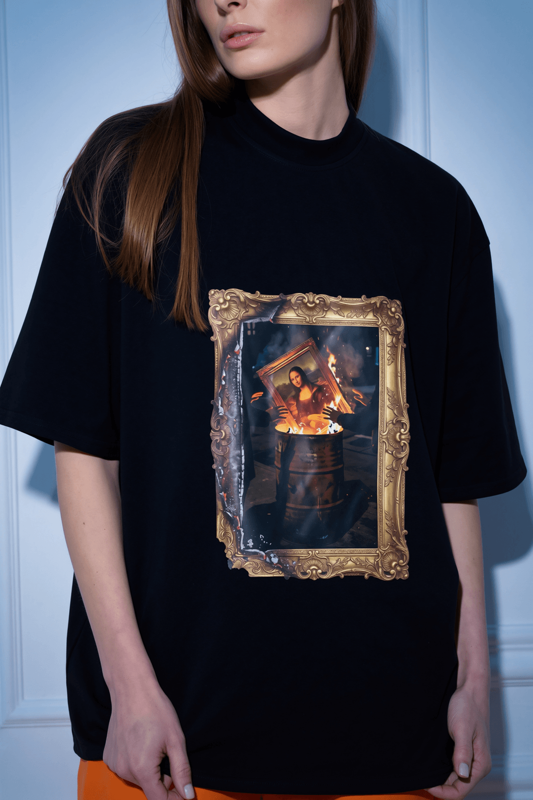 T-shirt Mona on Fire black PIDPAL