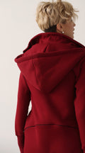 Ninja wine jumpsuit, hood from the back | THE ONE