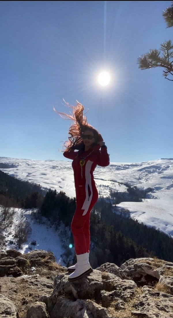 Warm Jumpsuit Race red