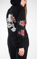Skull and Roses black