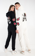 Skull and Roses black