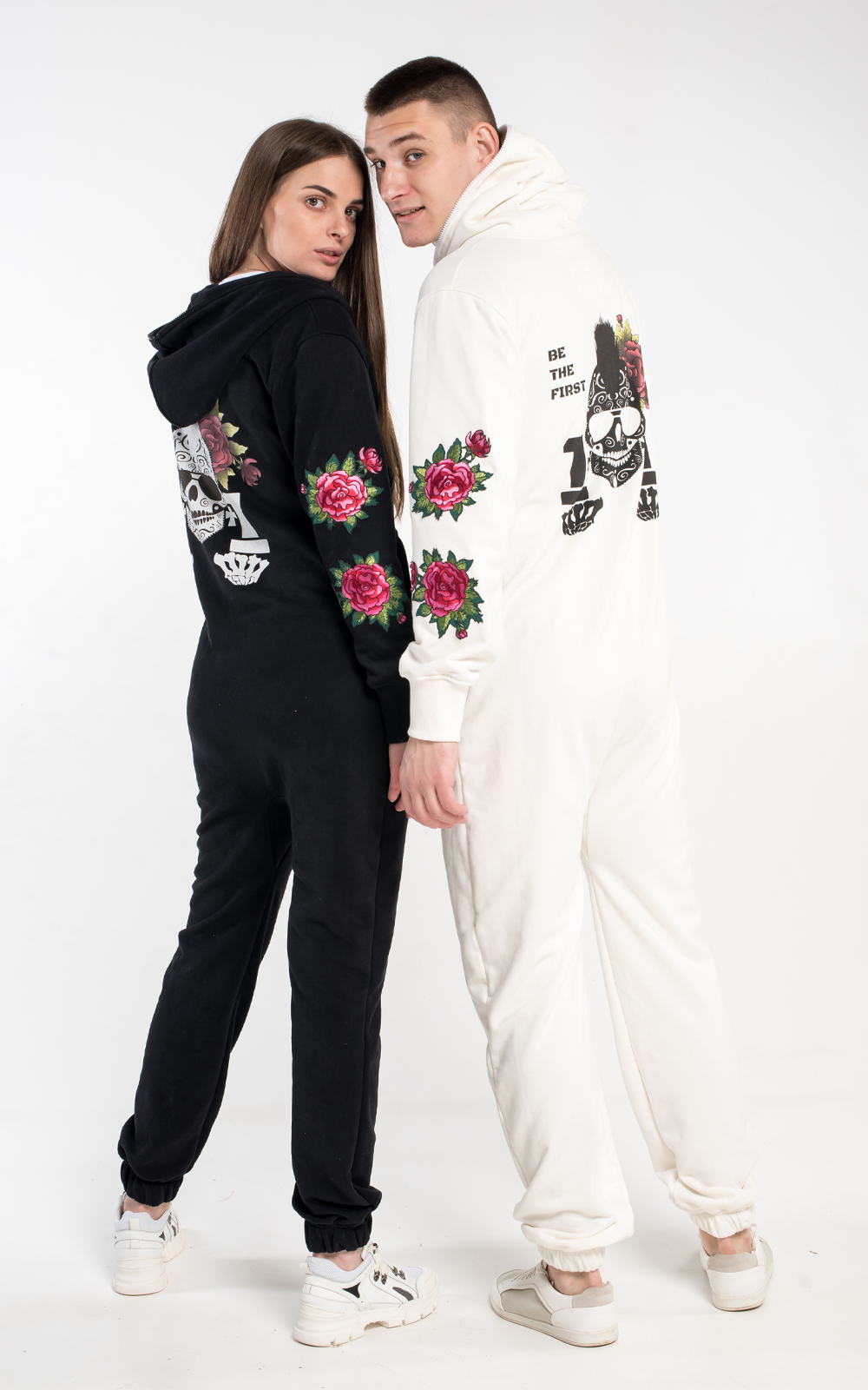 Skull and Roses white