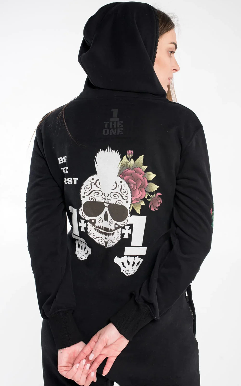 Skull and Roses white