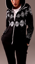Snowy black