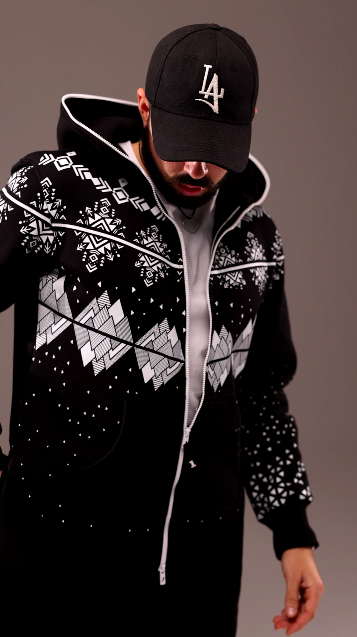 Snowy black