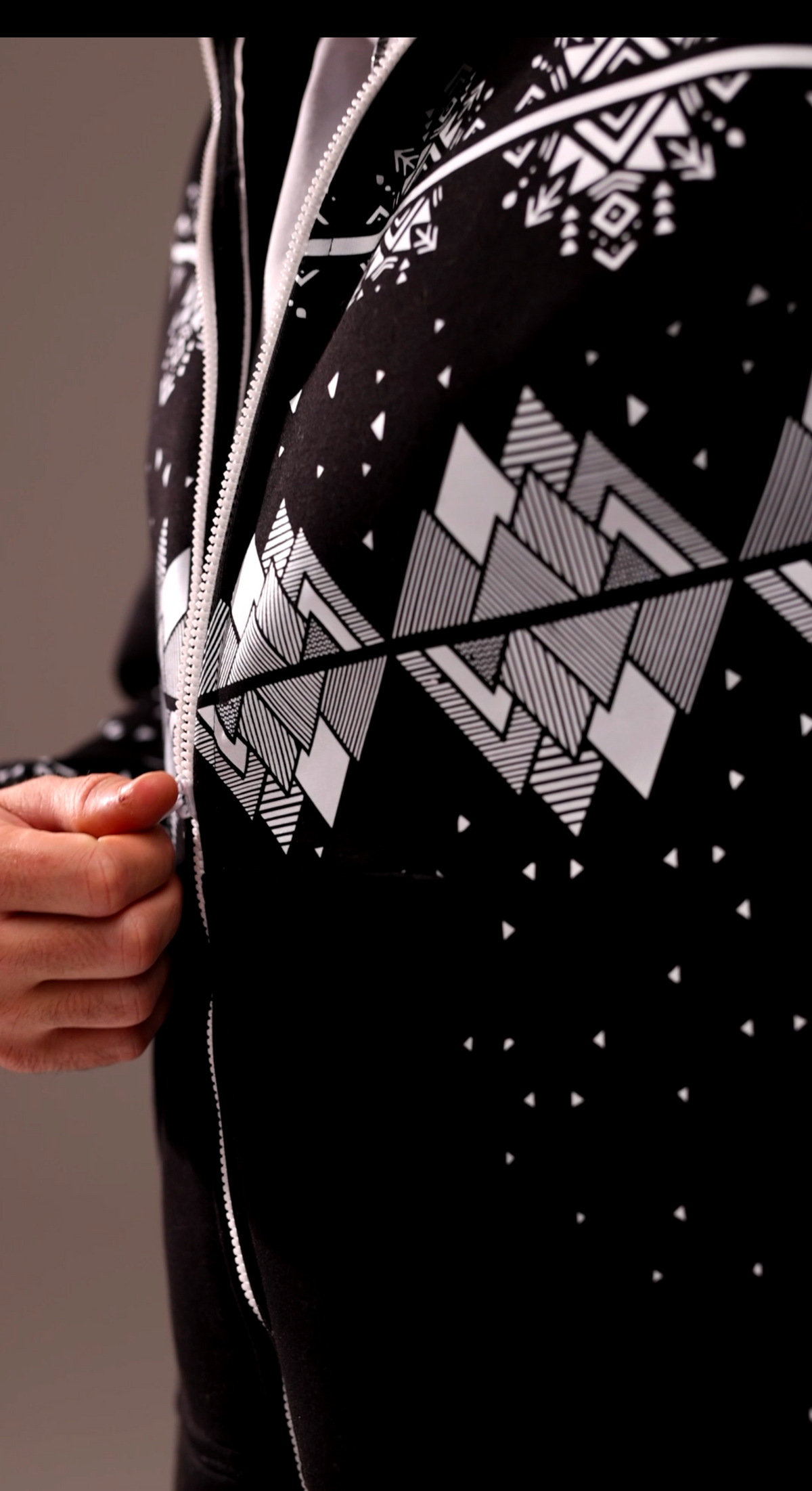 Snowy black