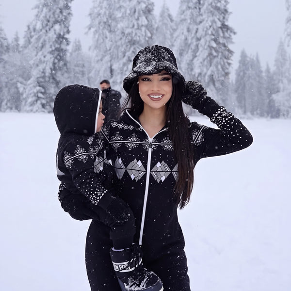Дитячий комбінезон Snowy чорний