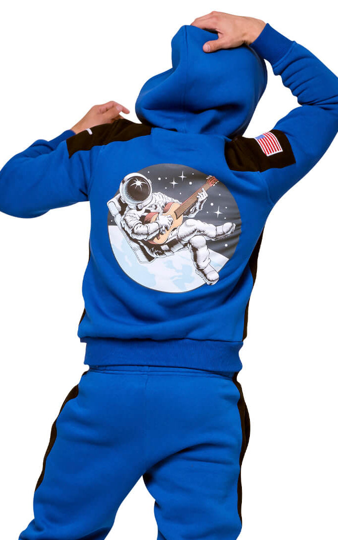 Warm Hoodie Space X blue