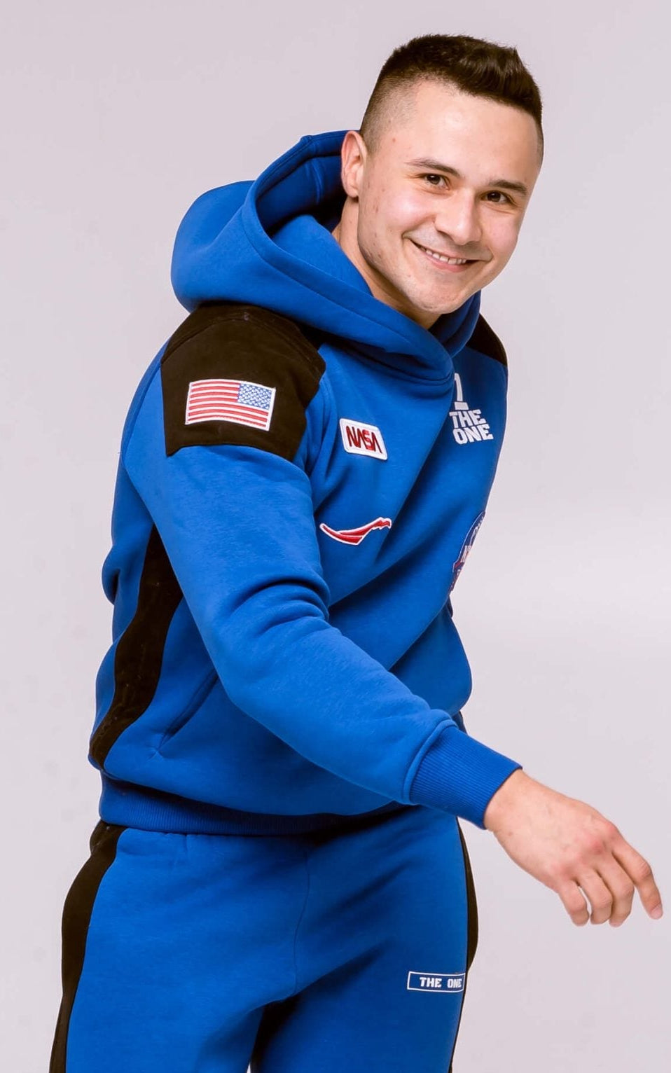 Warm Hoodie Space X blue