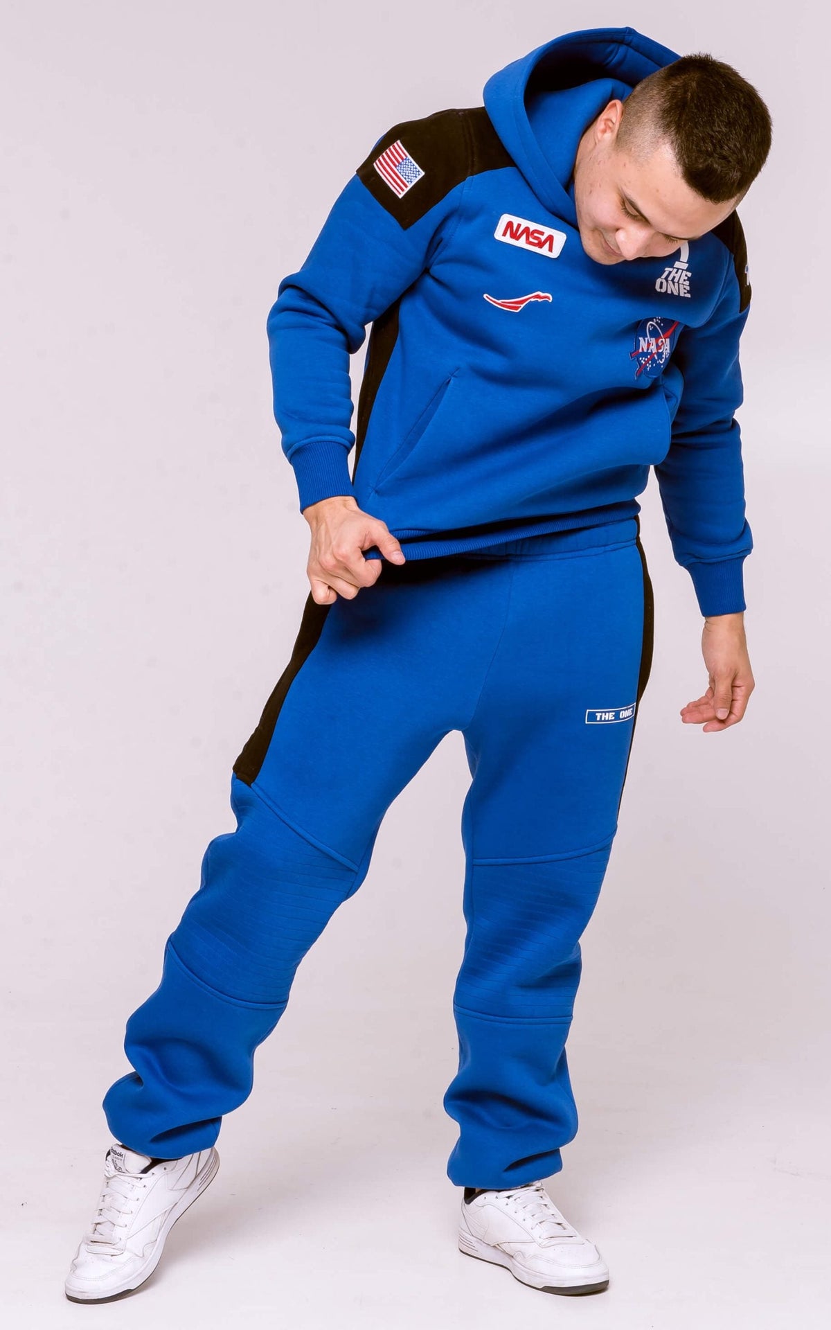 Warm Hoodie Space X blue