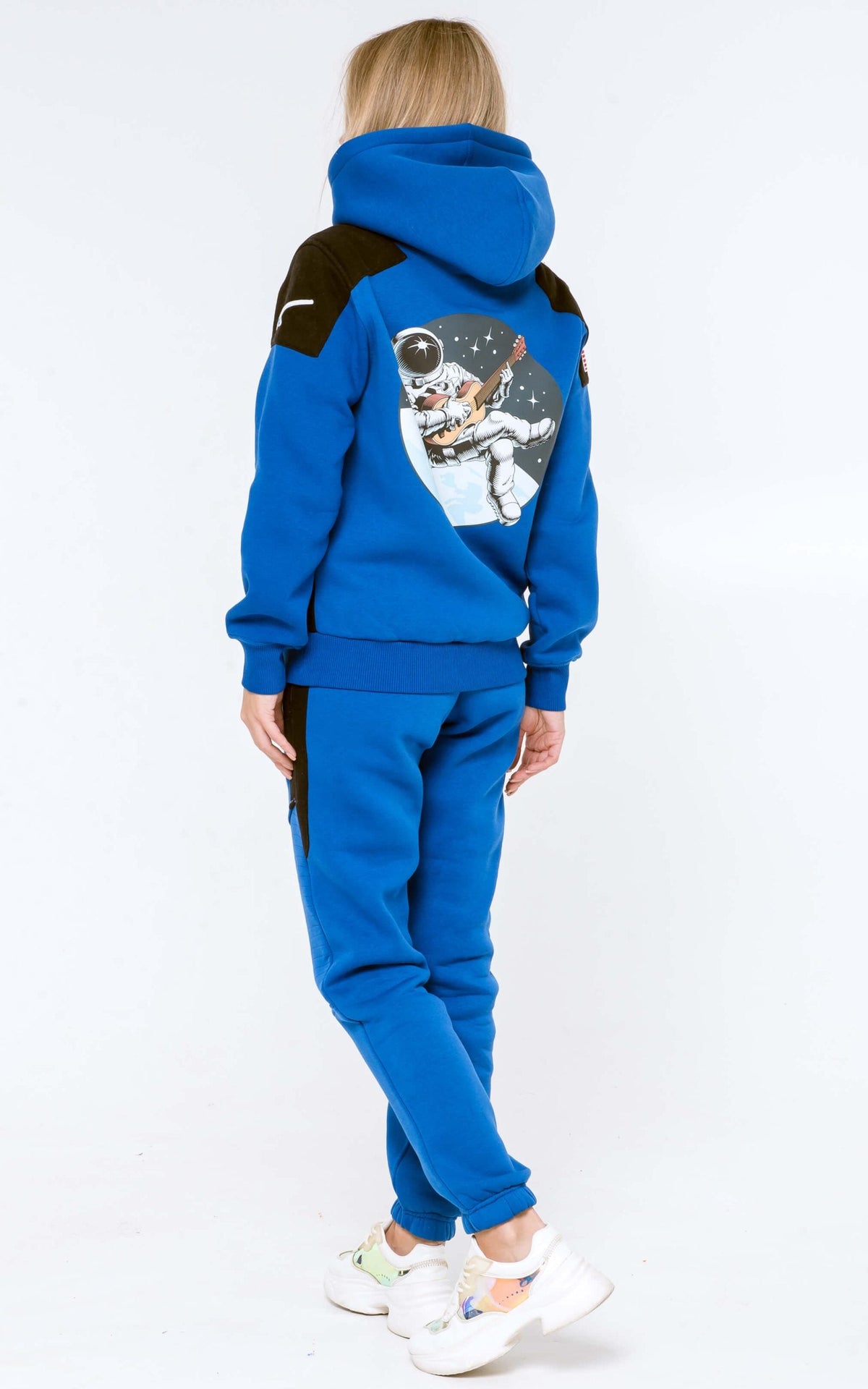 Warm Hoodie Space X blue
