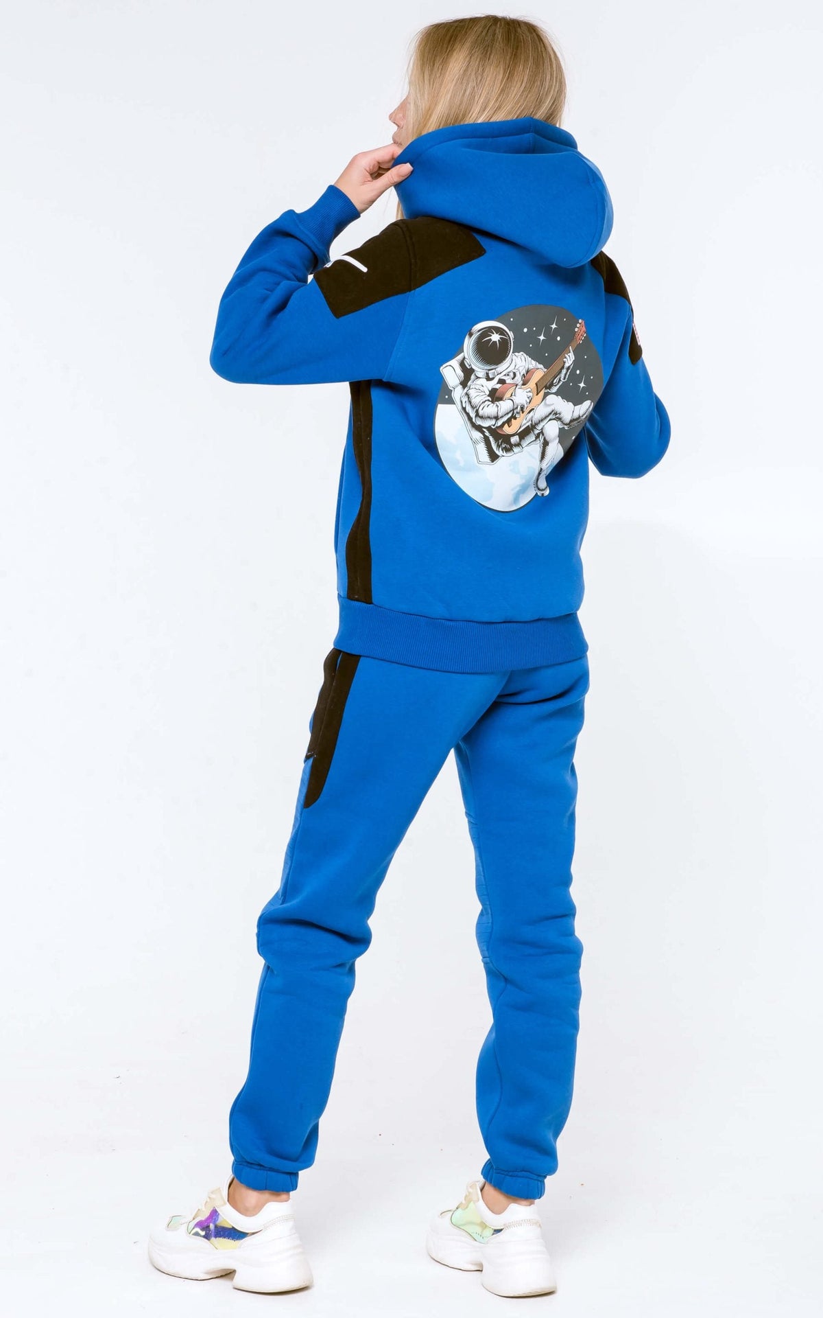 Warm Hoodie Space X blue