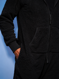 THE ONE Teddy plush jumpsuit black, men