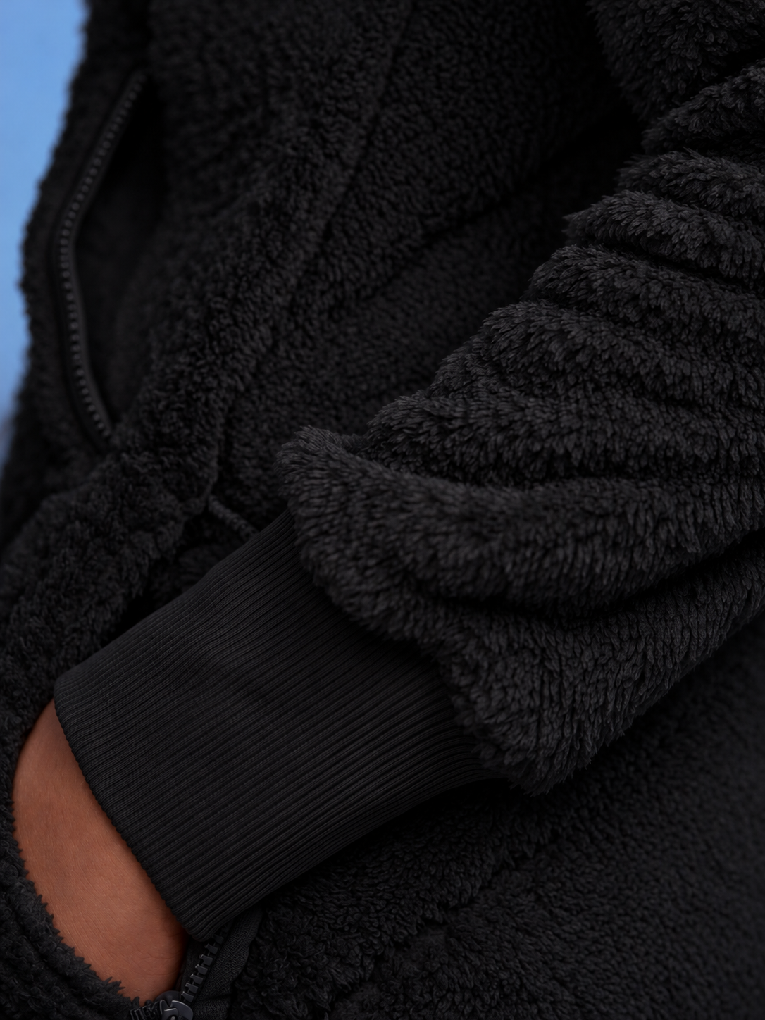 THE ONE Teddy plush jumpsuit black, men