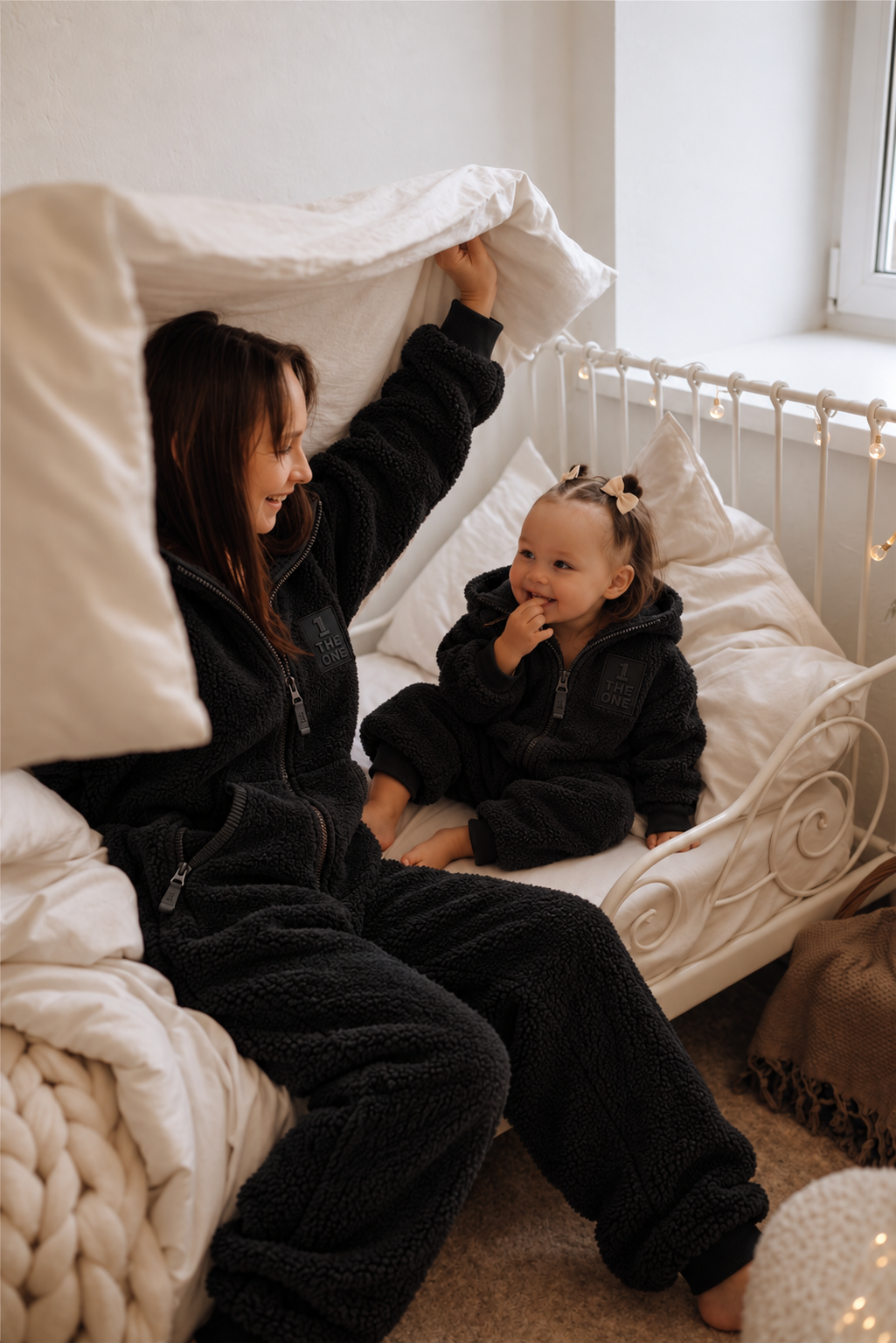 THE ONE Teddy plush jumpsuits, family look