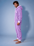 THE ONE Teddy plush jumpsuit purple, men