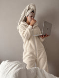 THE ONE Teddy plush jumpsuit, women