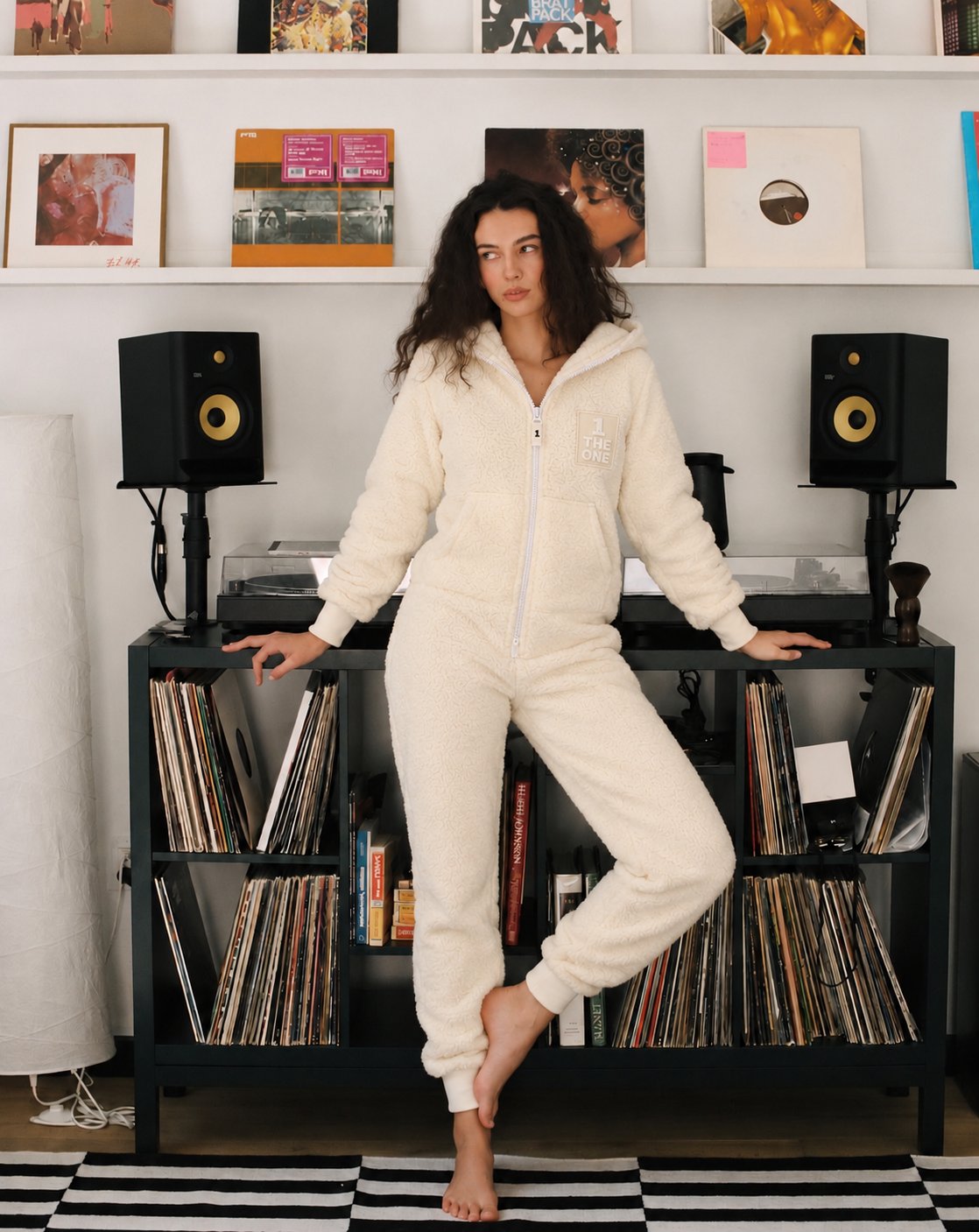 THE ONE Teddy plush jumpsuit, women