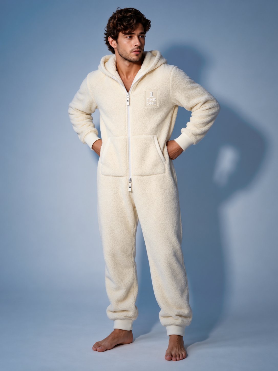 THE ONE Teddy plush jumpsuit, men