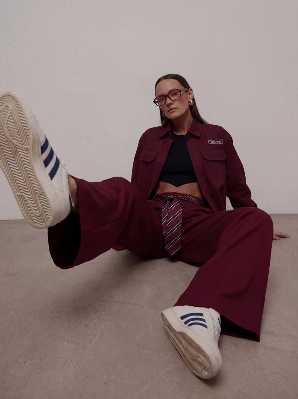 Lightweight Suit Urban wine palazzo