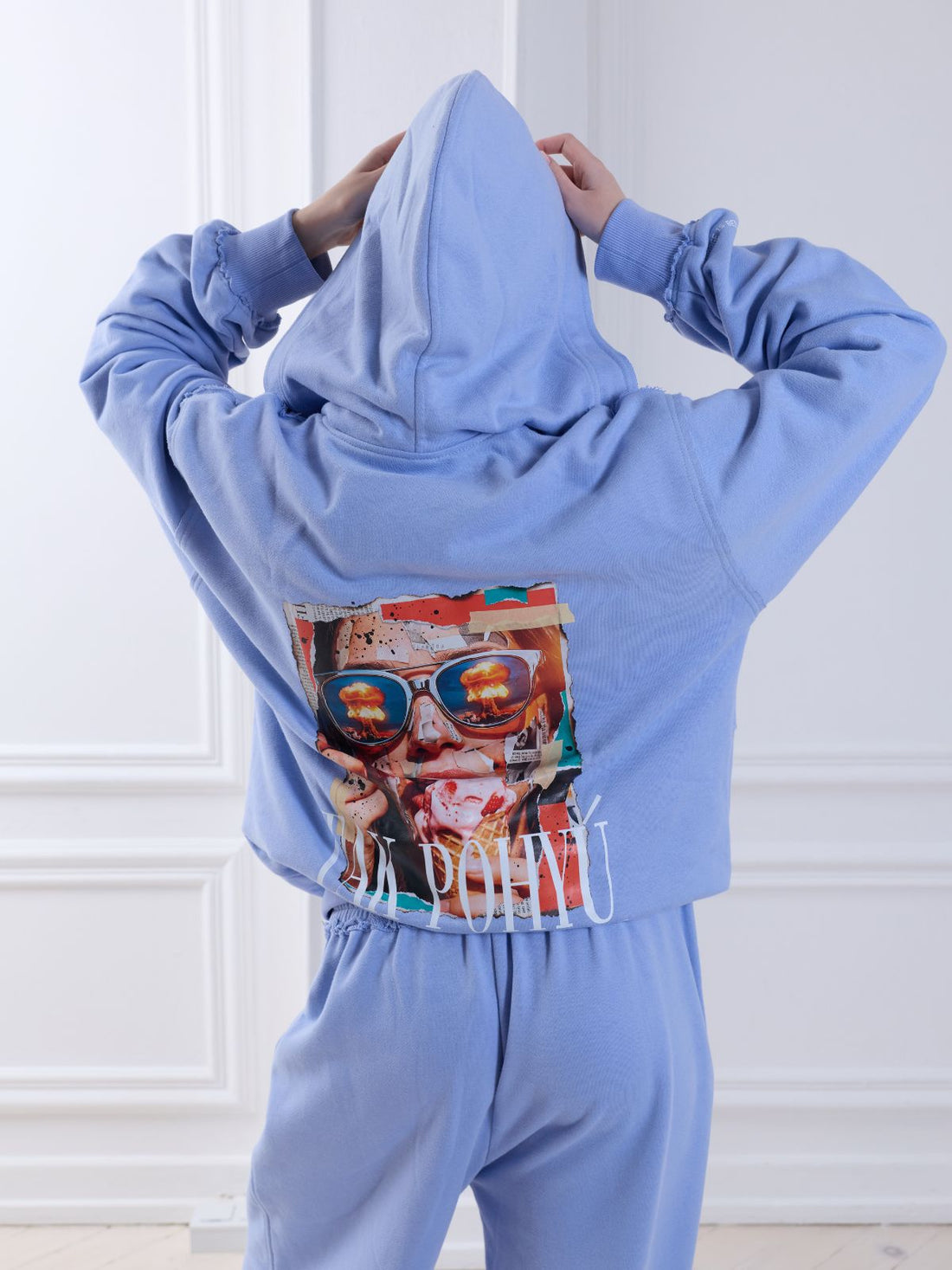 Zip-Hoodie CHILL Blue