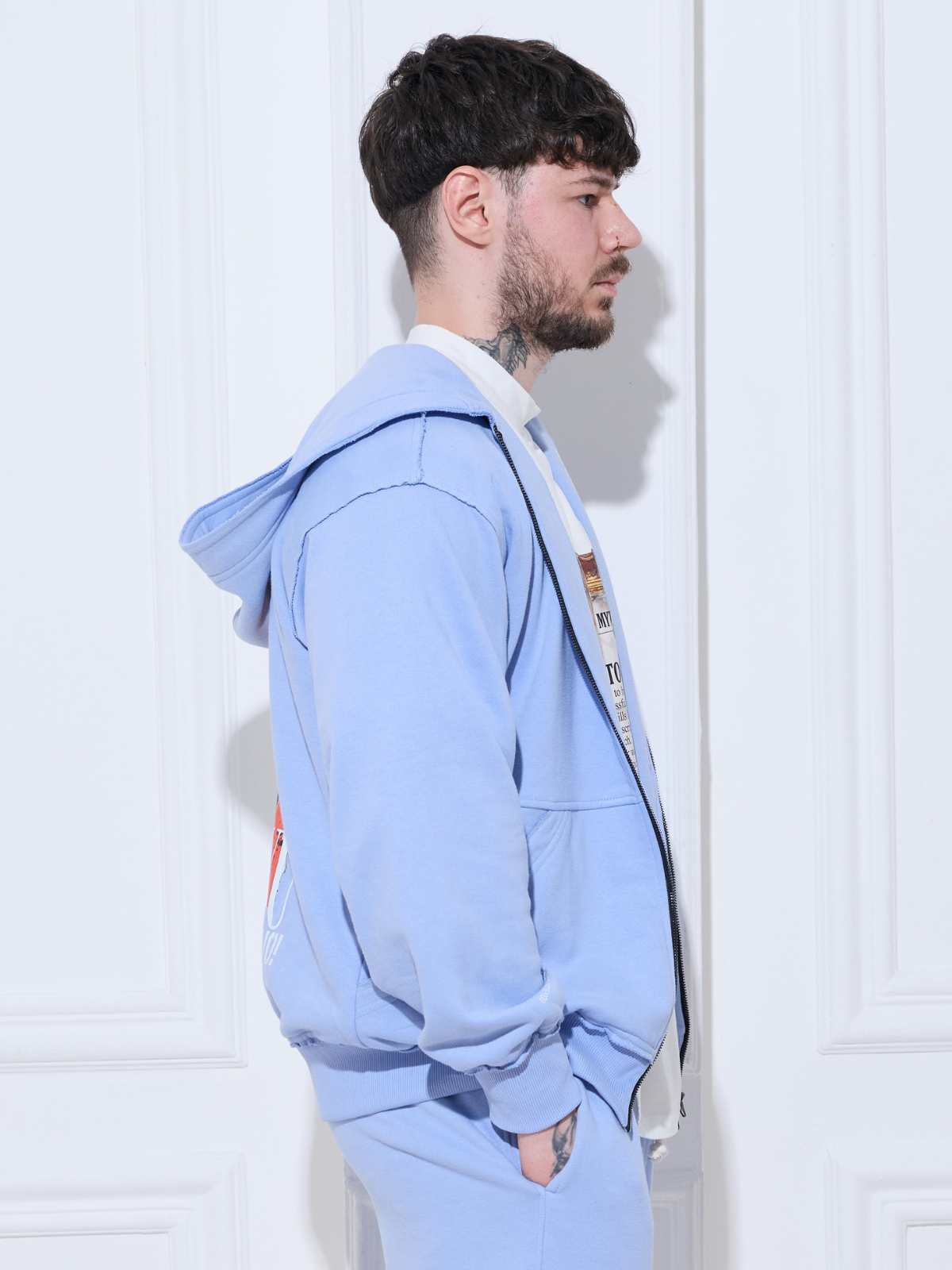 Zip-Hoodie CHILL Blue