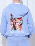 Zip-Hoodie CHILL Blue
