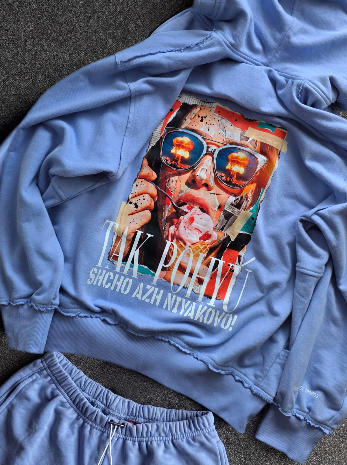Zip-Hoodie CHILL Blue