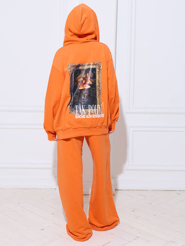 Zip-Hoodie Mona on Fire Orange