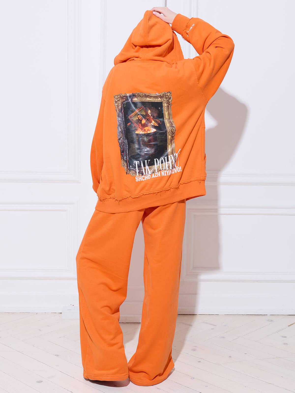 Zip-Hoodie Mona on Fire Orange